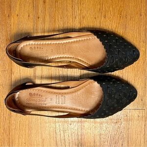 Spring Step Delorse woven leather flats EU size 42